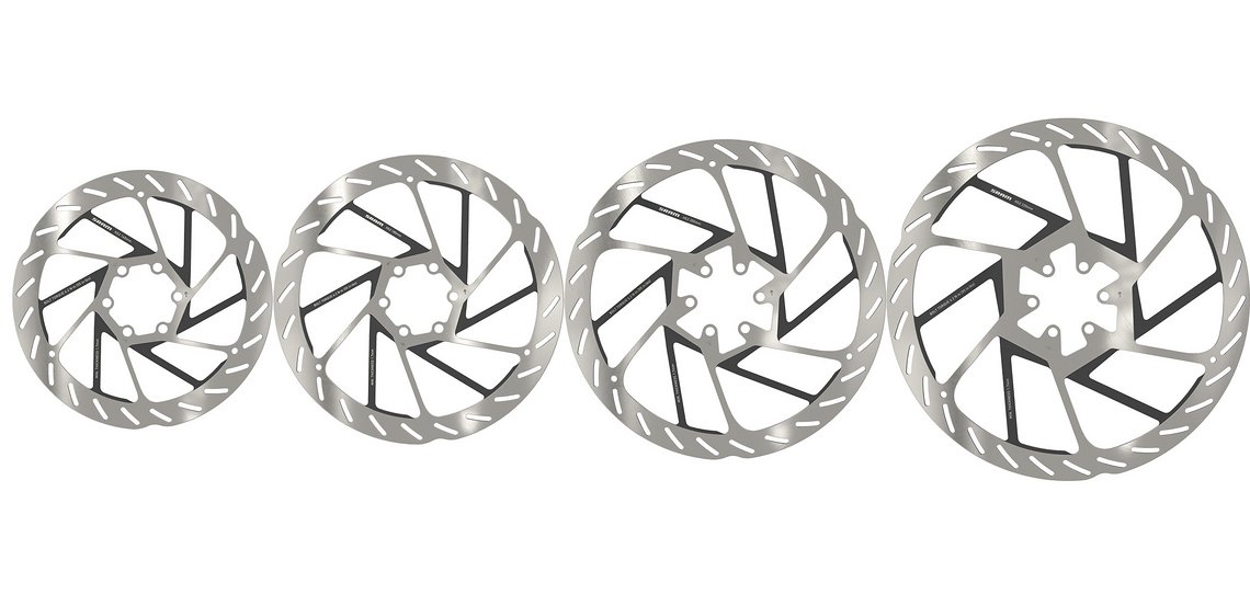 Welche Größe darf es sein? Von der kompakten 160er-Scheibe bis zum monströsen 220 mm-Rotor ist auch bei der HS2 alles möglich.