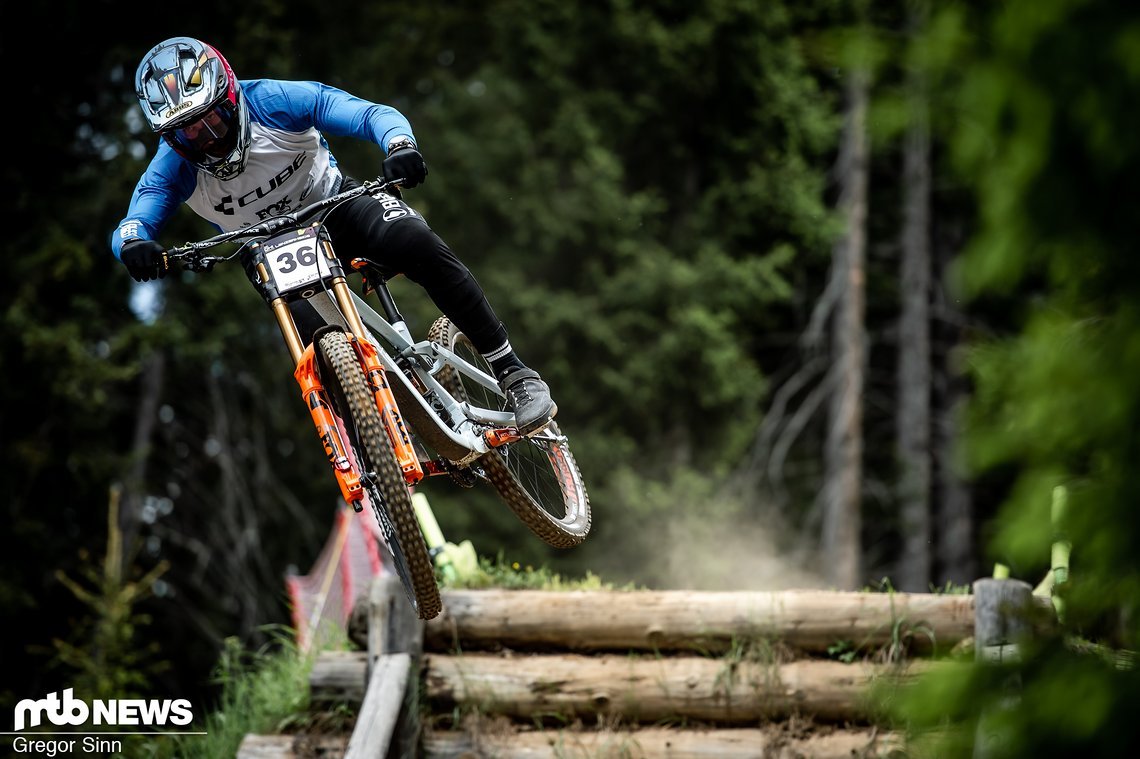 Als einer der ersten Fahrer ging Max Hartenstern im Finale auf die Piste