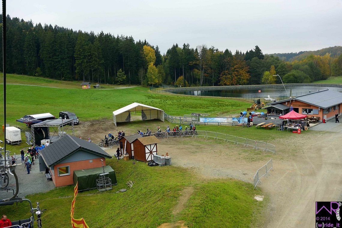Der Start-Zielbereich an der Talstation des Sessellifts