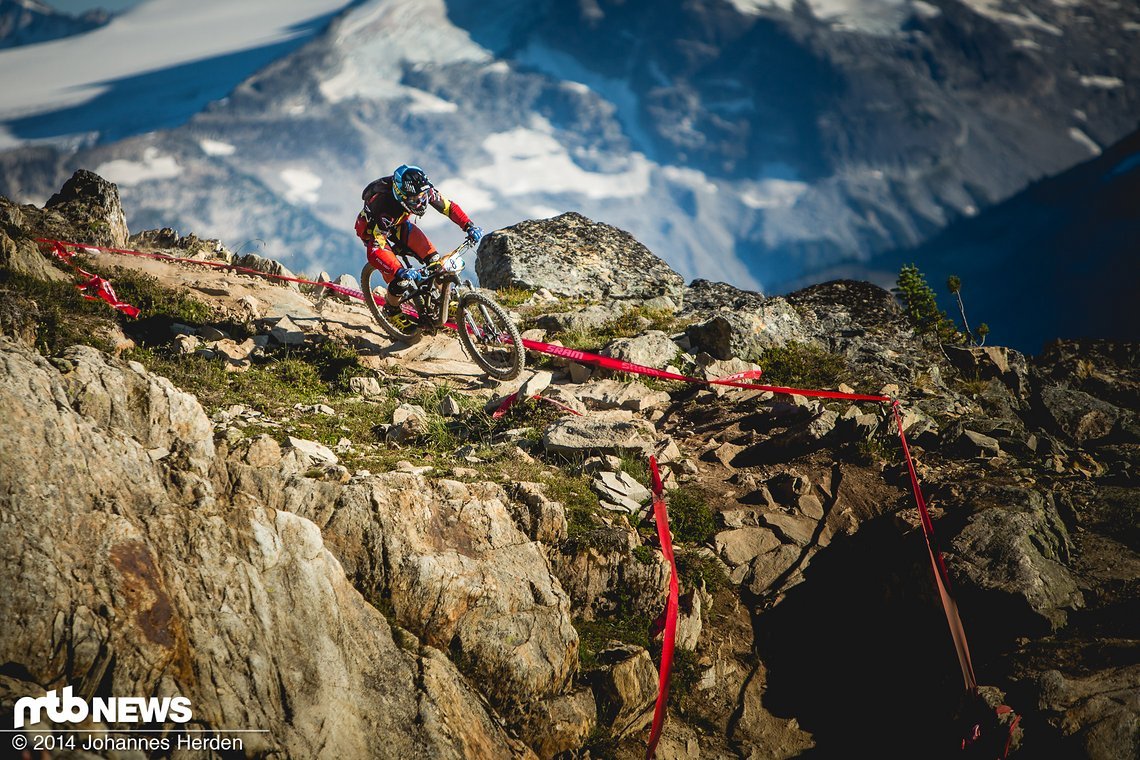 Weit oben in den Bergen über Whistler - EWS 2014