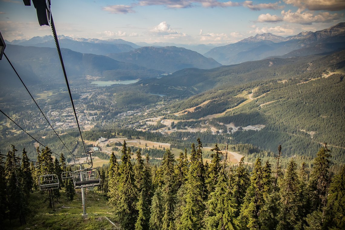 Die Aussicht aus dem Lift