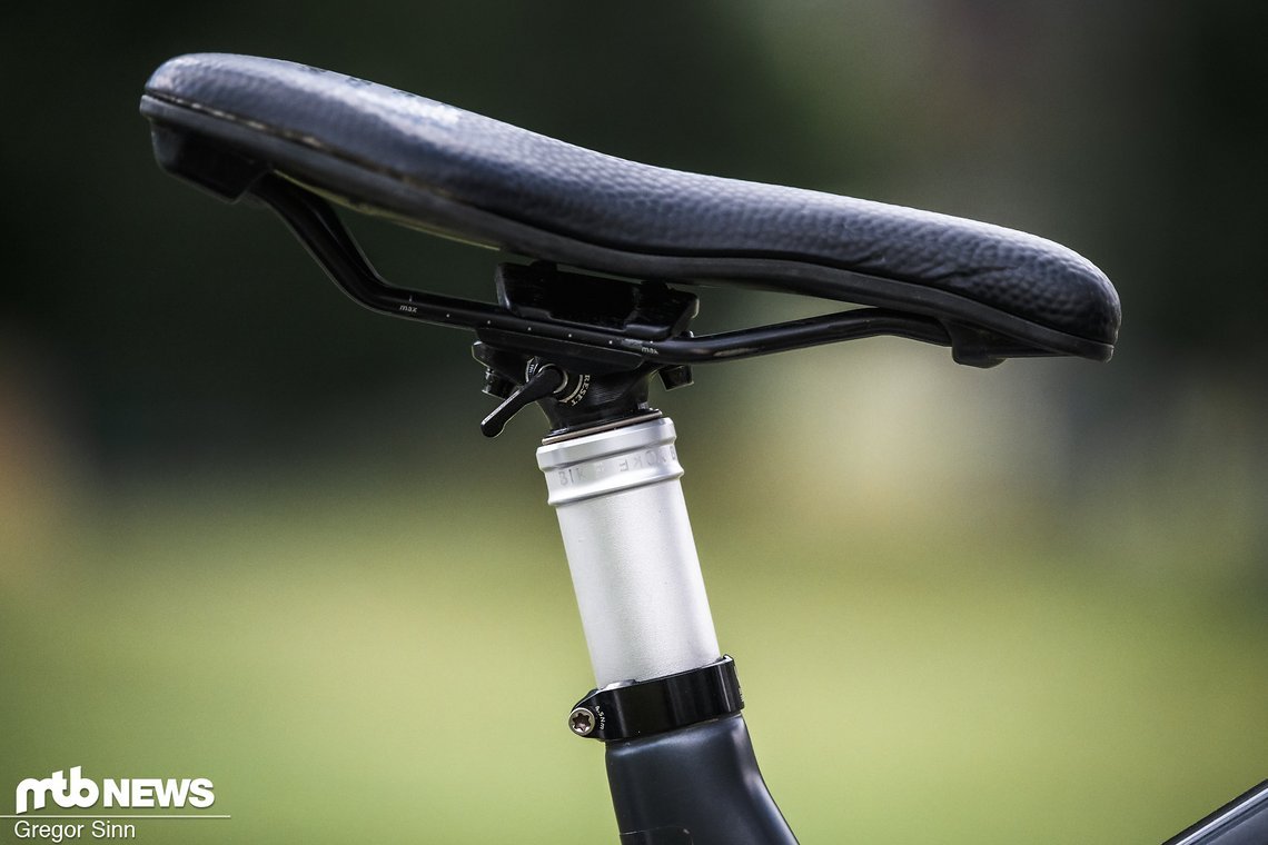 Ein spannender Trick ist der Entlüftungshebel an Tristans BikeYoke-Stütze.