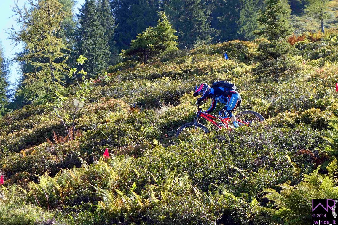 Laura Brethauer im letzten Steilstück auf Stage 3
