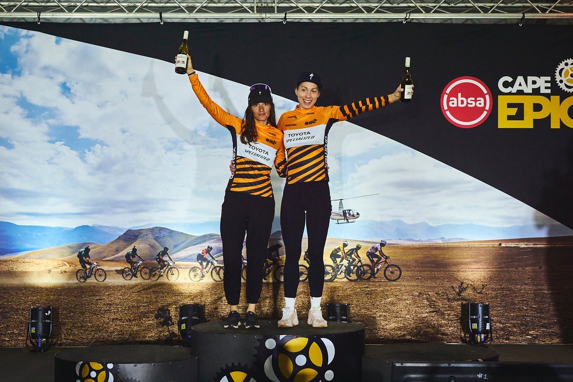 during Stage 1 of the 2025 Absa Cape Epic Mountain Bike stage race held at Meerendal Wine Estate, Cape Town, South Africa on the 17th March 2025. Photo by Michael Chiaretta/Cape Epic
PLEASE ENSURE THE APPROPRIATE CREDIT IS GIVEN TO THE PHOTOGRAPHER A