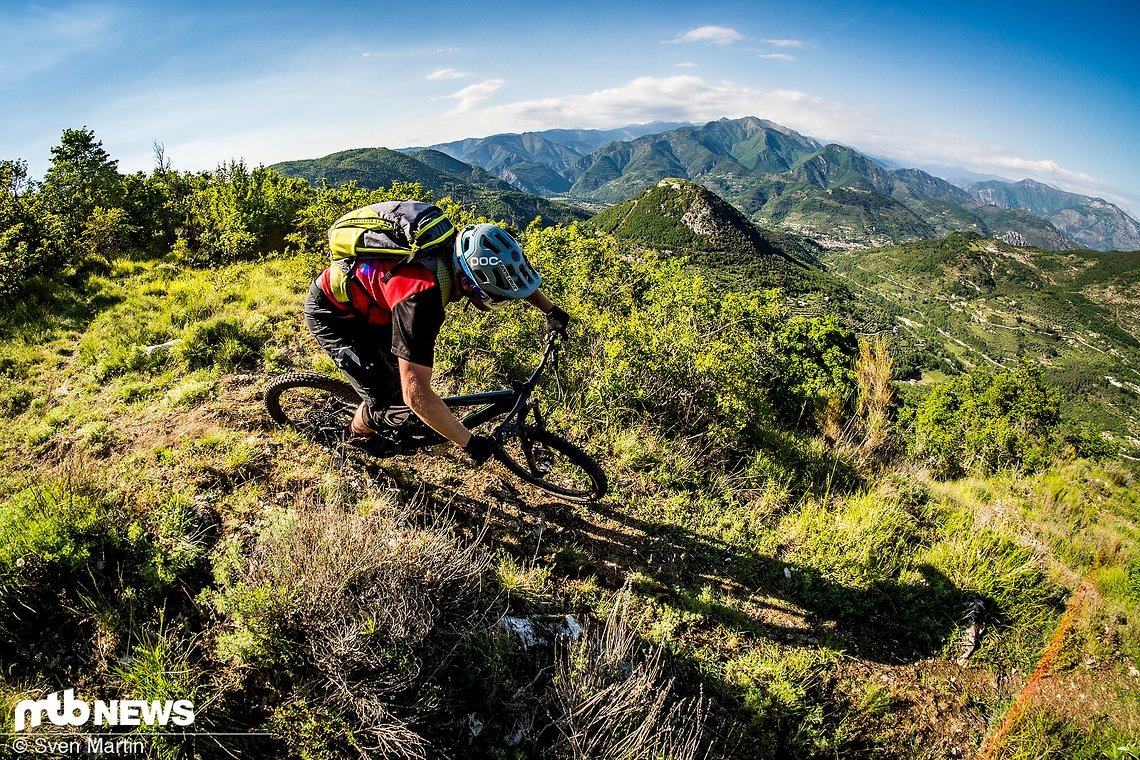 Die Trails in der Gegend um Sospel befinden sich in bestem Zustand