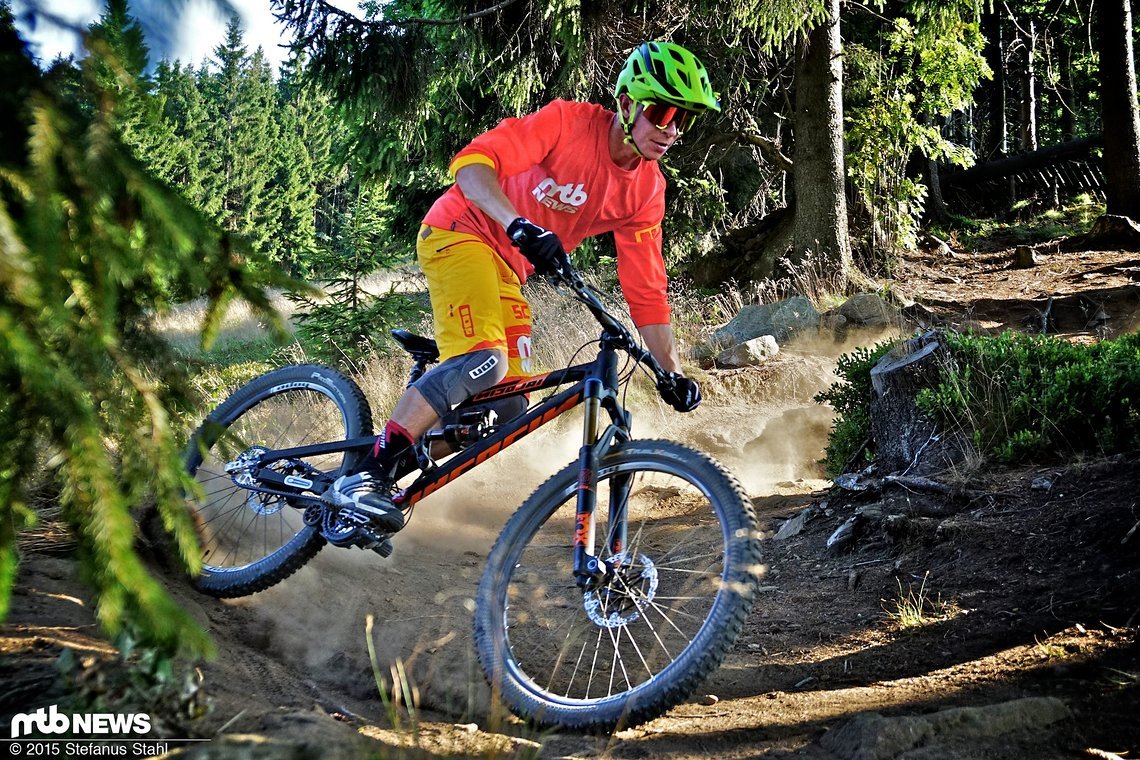 Hier versuche ich aktiv zu driften