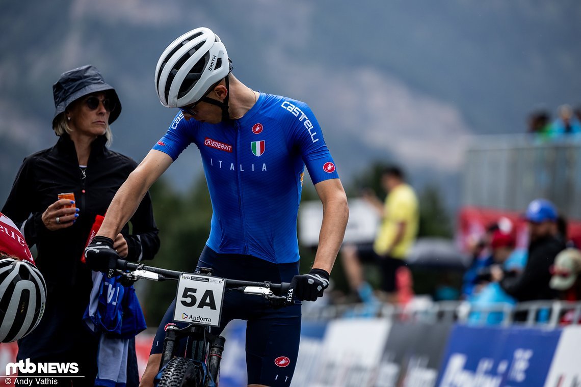 Das italienische Team startete mit Elitefahrer Luca Braidot in die Team-Staffel.