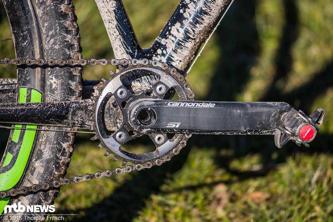 Altbekanntes Bauteil an Cannondale Rädern: Die hauseigene HollowGram Kurbel.