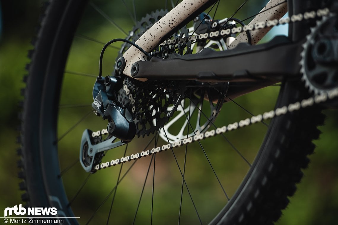 Der GX-Antrieb stammt ebenso aus dem Hause SRAM.