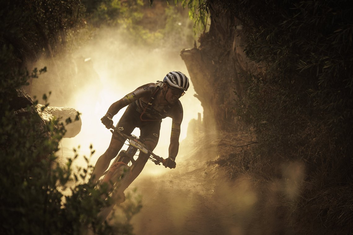 during Stage 4 of the 2025 Absa Cape Epic Mountain Bike stage race held at Fairview, Paarl, Cape Town, South Africa on the 20th March 2025. Photo by Nick Muzik/Cape Epic
PLEASE ENSURE THE APPROPRIATE CREDIT IS GIVEN TO THE PHOTOGRAPHER AND ABSA CAPE 