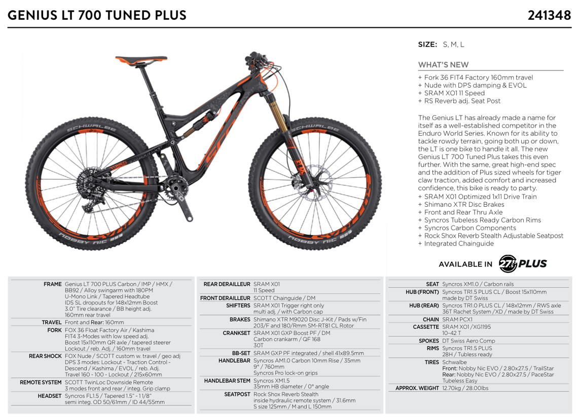 Komplettbike: Scott Genius LT 700 Tuned Plus