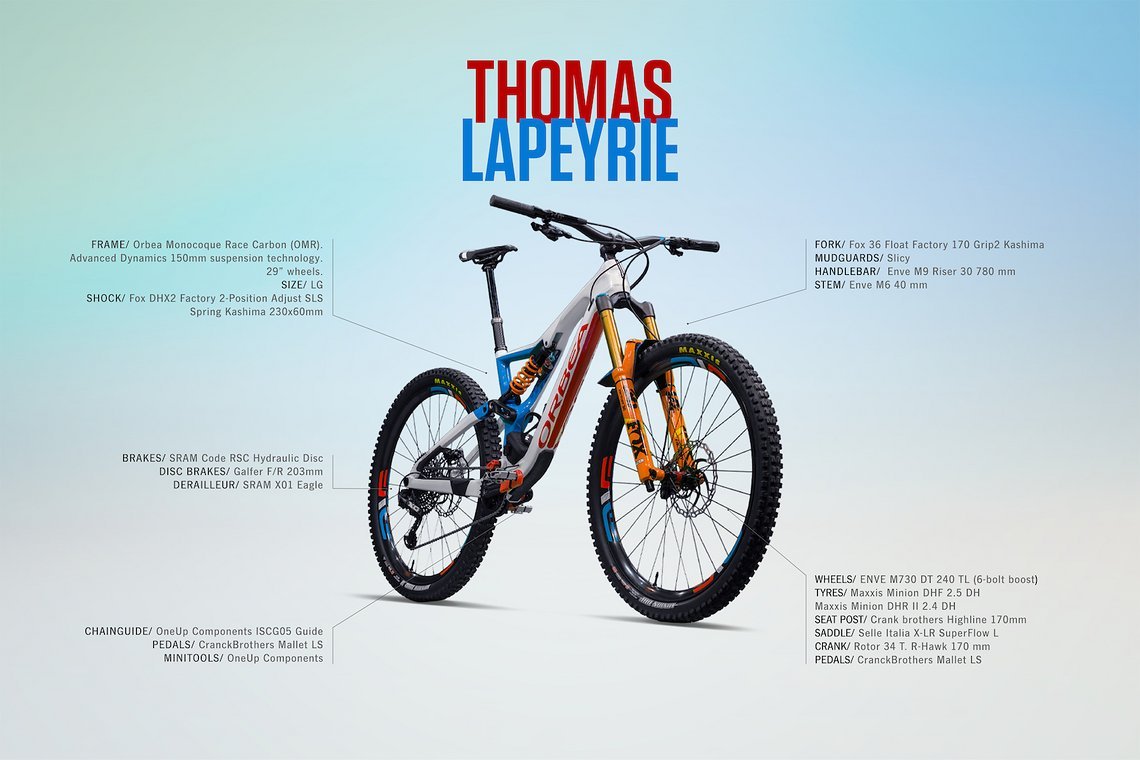 In Landesfarben geht der Franzose Thomas Lapeyrie an den Start.