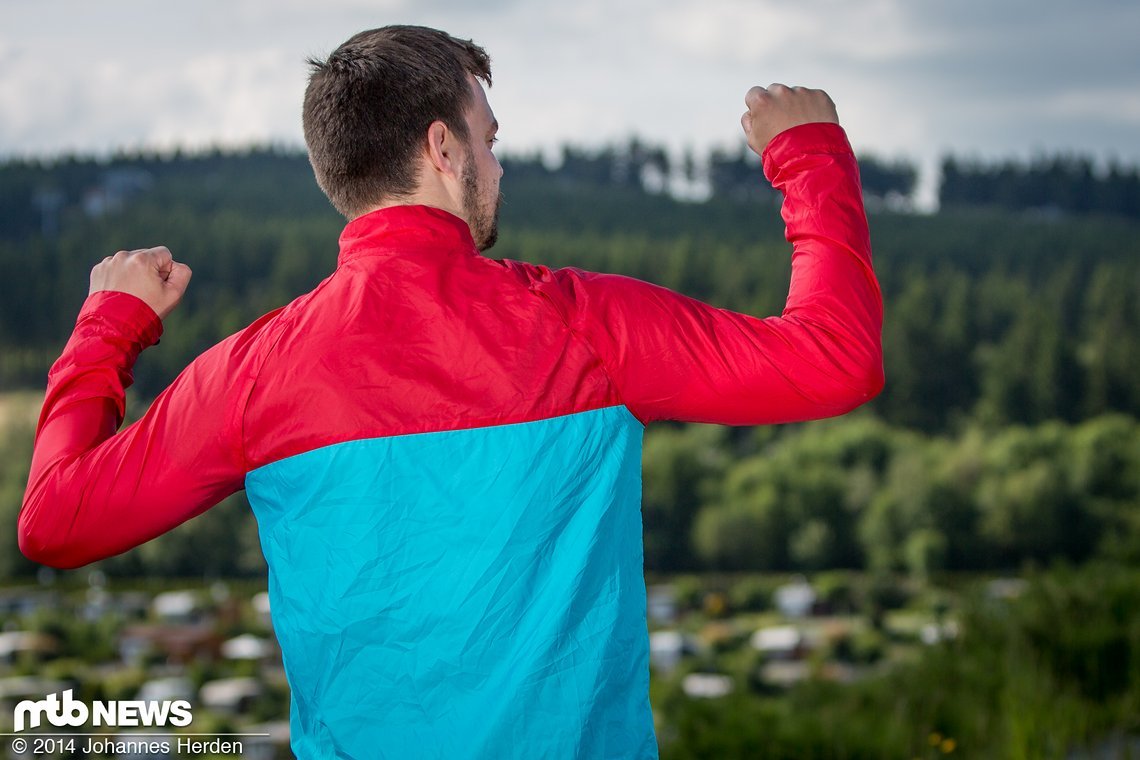 Das Jacket bietet insgesamt viel Bewegungsfreiheit