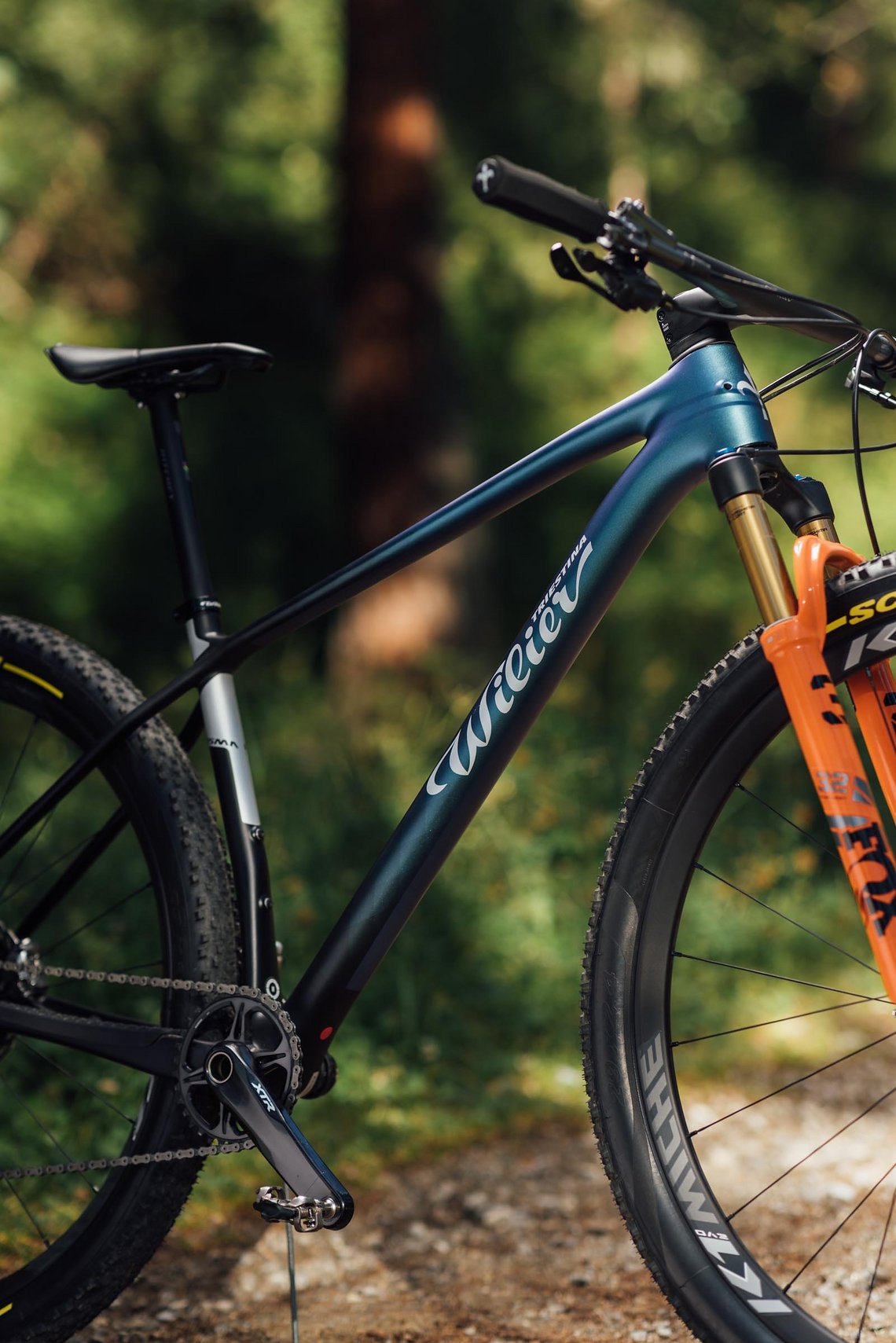 Je nach Modell kommt eine Shimano XT, XTR, eine SRAM GX AXS oder XX1 AXS zum Einsatz.