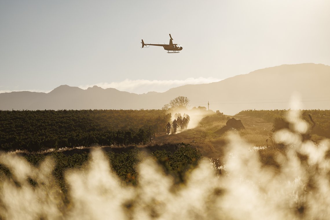 Riders during Stage 5 of the 2024 Absa Cape Epic Mountain Bike stage race from CPUT, Wellington to CPUT, Wellington, South Africa on 22 March 2024. Photo by Nick Muzik/Cape Epic
PLEASE ENSURE THE APPROPRIATE CREDIT IS GIVEN TO THE PHOTOGRAPHER AND AB