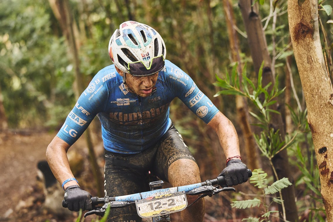 during Stage 6 of the 2025 Absa Cape Epic Mountain Bike stage race held at Lourensford Wine Estate, Somerset West, Cape Town, South Africa on the 22nd March 2025. Photo by Michael Chiaretta/Cape Epic
PLEASE ENSURE THE APPROPRIATE CREDIT IS GIVEN TO T