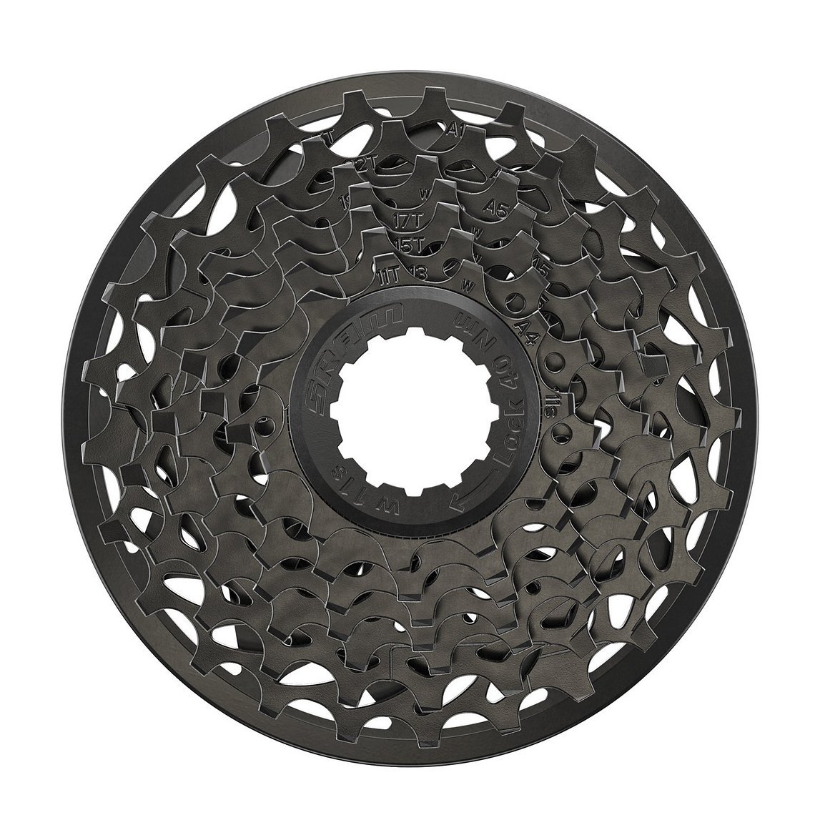 SM GX DH Cassette 7spd Black Front M
