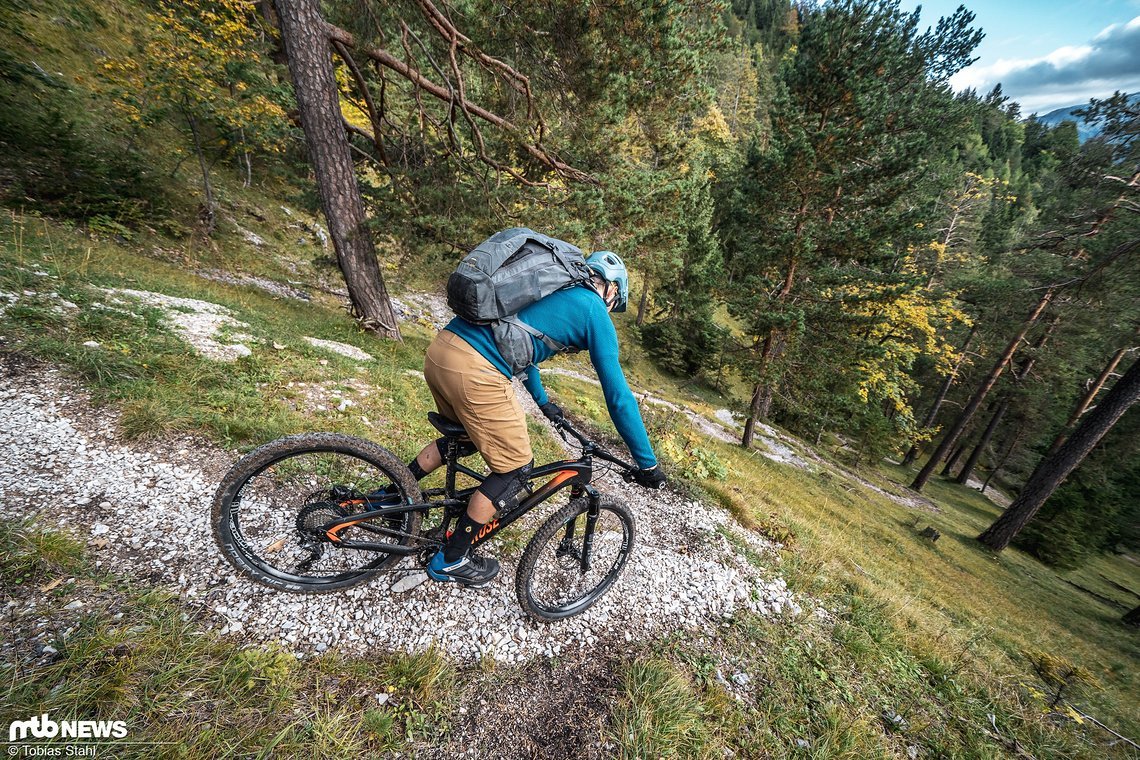 Auch wenn sich hier die Trail-Einstellung aufzudrängen scheint