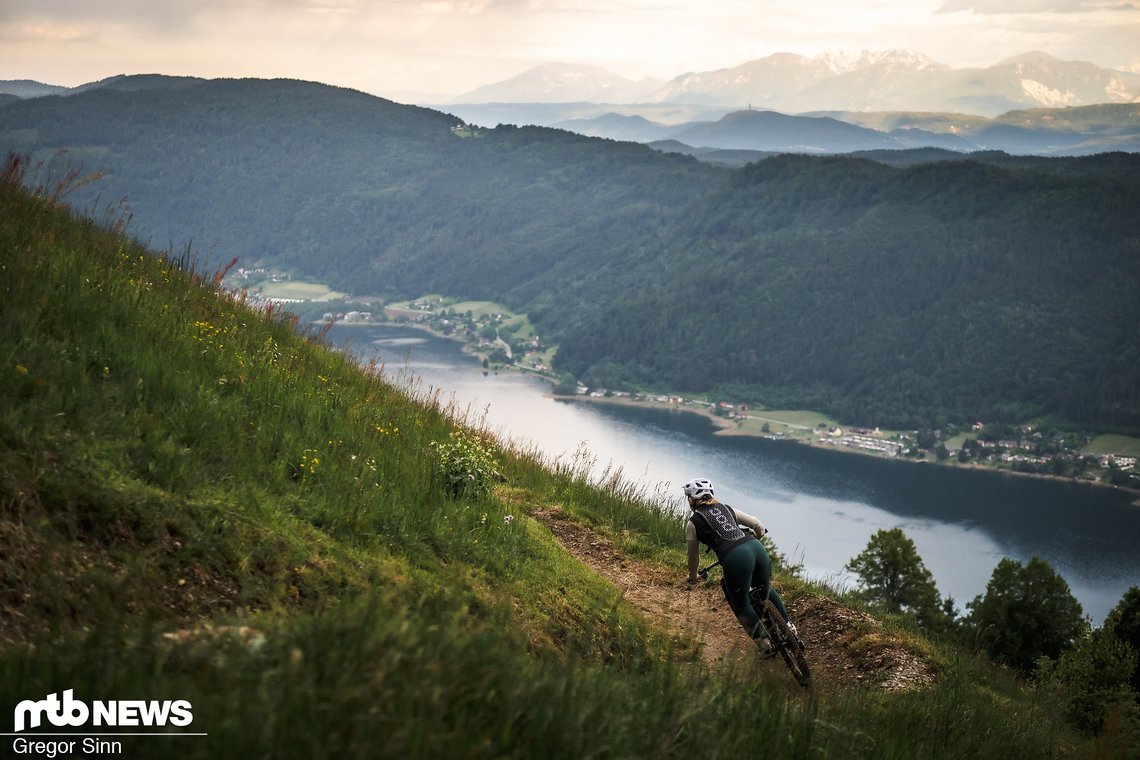 Ab etwa der Hälfte ändert sich das Terrain deutlich