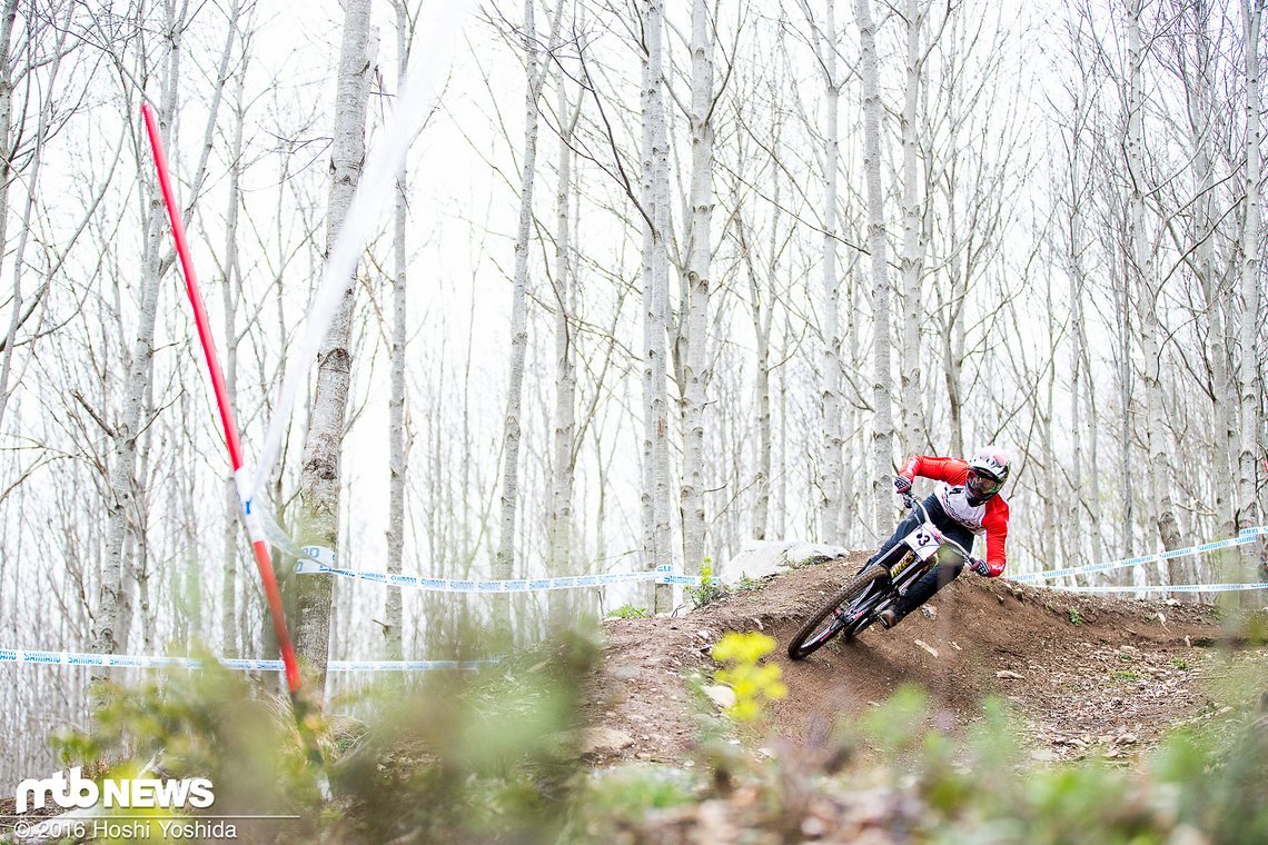 Troy Brosnan merkte erst spät in seinem Rennlauf, dass er auf der trockenen Strecke mehr attackieren kann