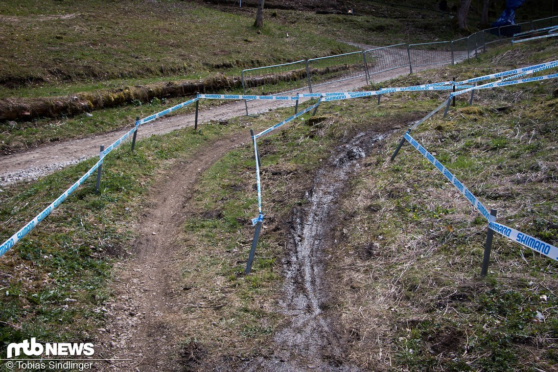 Eine der aktuellen Problemzonen auf der Strecke: Der Shimano Dual Climb