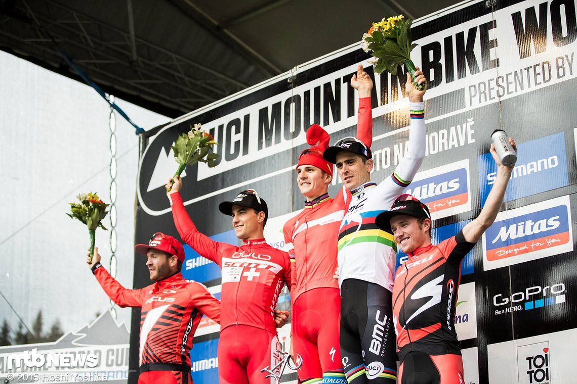 Podium der Herren.