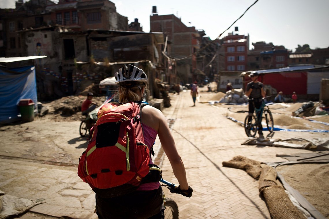 Auf dem Weg durch Bhaktapur