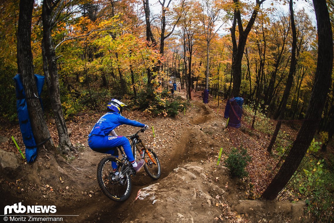 Downhill-Strecken werden immer schneller, eine Entwicklung, die Bernard Kerr etwas kritisch sieht.