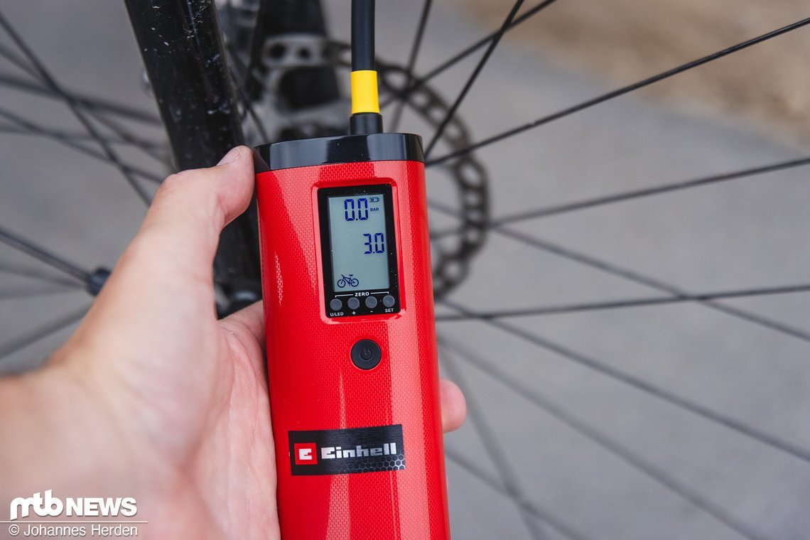 Neben dem Menüpunkt „Fahrrad“ …
