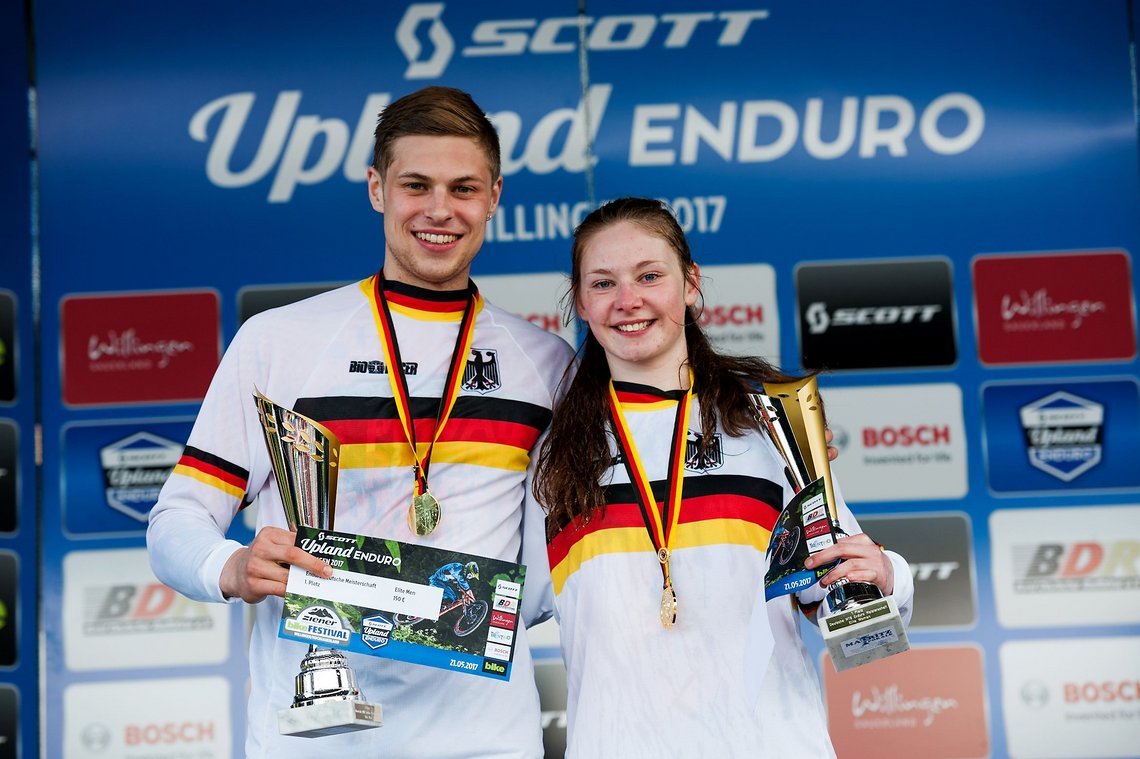 Dieses Jahr holte Raphaela gleich zwei Meistertrikots. Sowohl im Enduro...