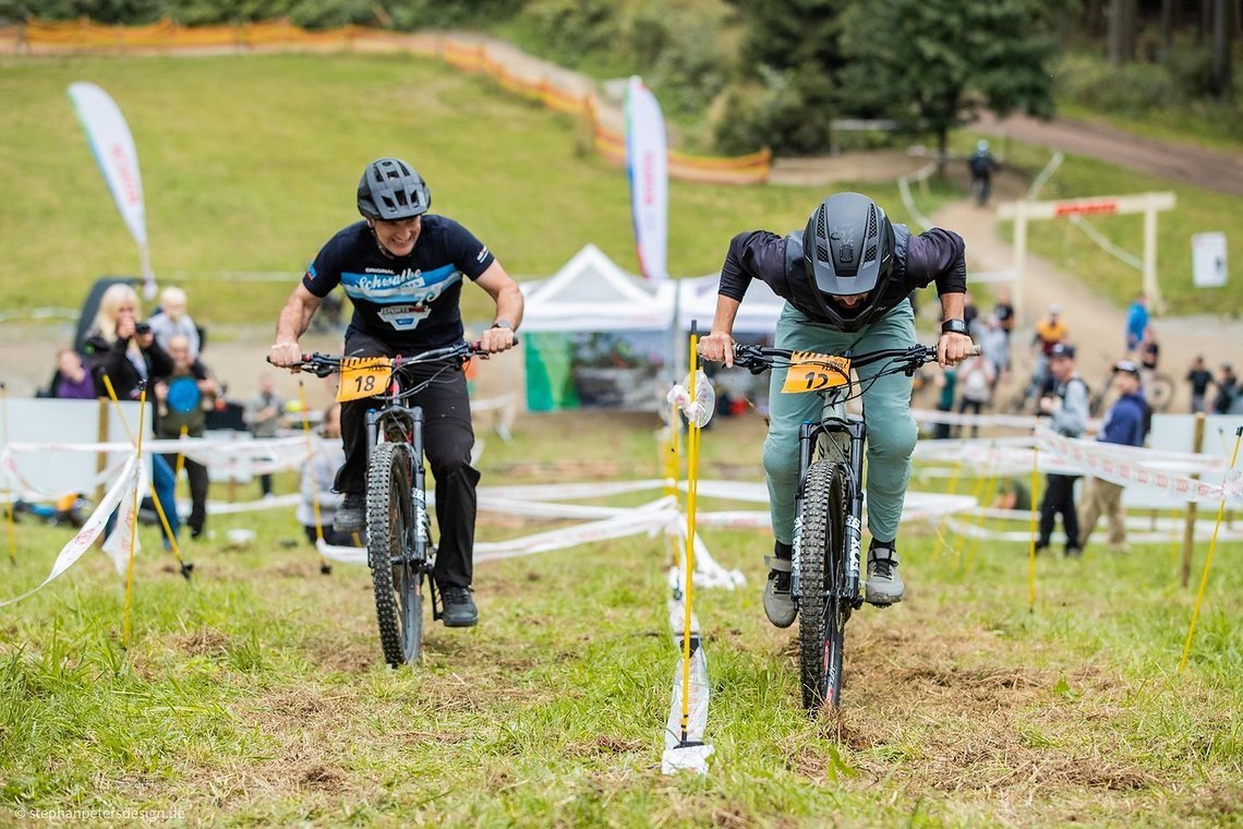 Seit dem vergangenen Jahr steht mit dem „Schwalbe Uphill Flash“ auch ein reines E-MTB-Rennen auf dem Programm.