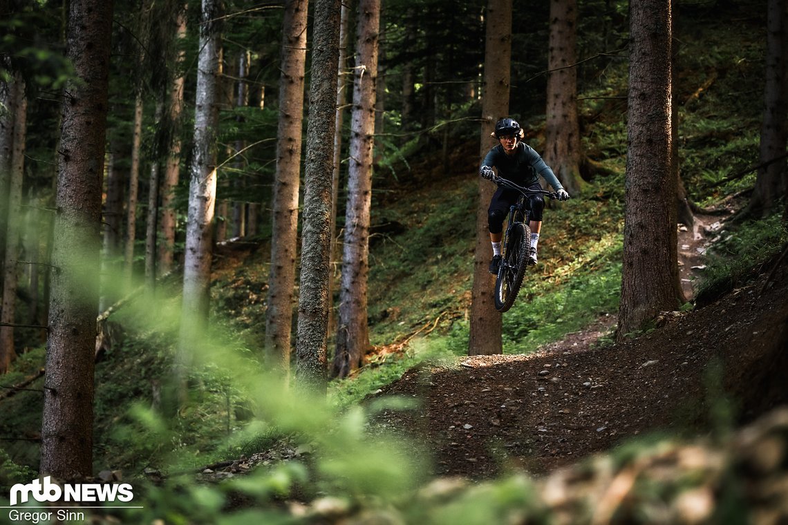 Der Trail ist ein sehr gelungener Mix aus gebauten Segmenten mit kleinen Gaps und naturbelassenen Wurzelpassagen.