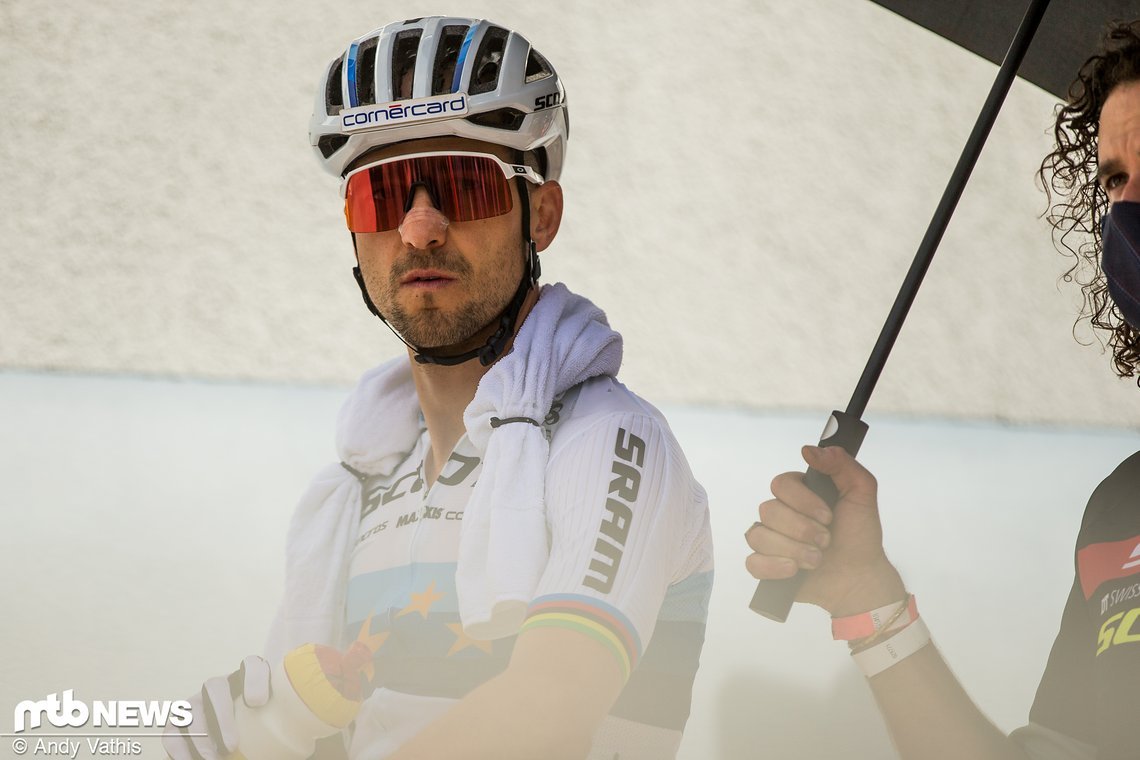 ... Nino Schurter äußerst fokussiert.