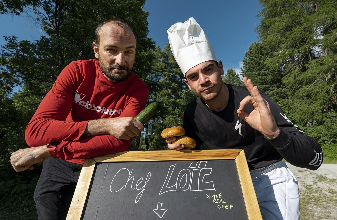 Loic ist heute der Mann am Grill!