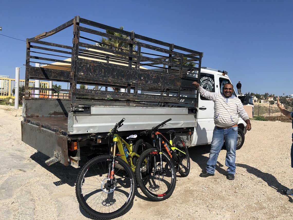 Achmed – unser palästinensischer Shuttlefahrer, der uns zum Ausgangspunkt des Trails bringt.