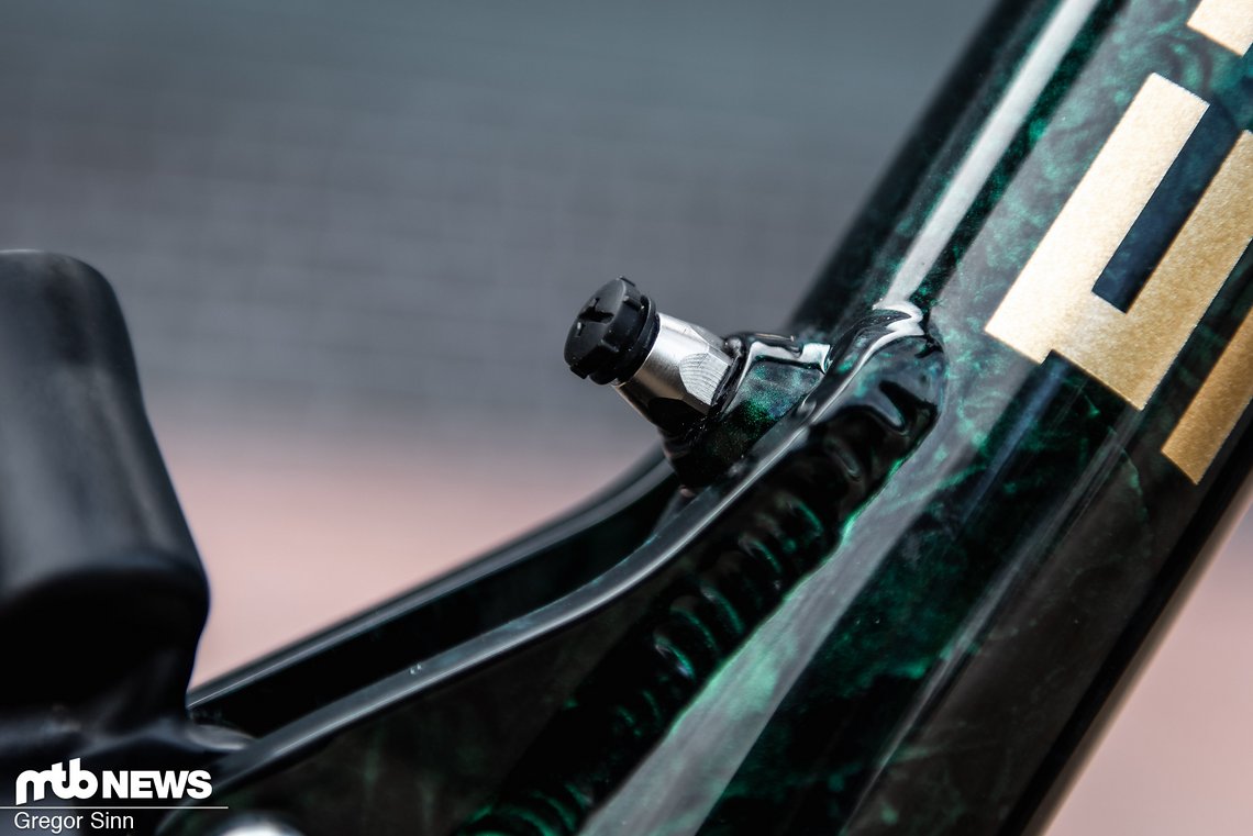 Eine Besonderheit ist das in den Rahmen teilintegrierte Data Acquisition-System