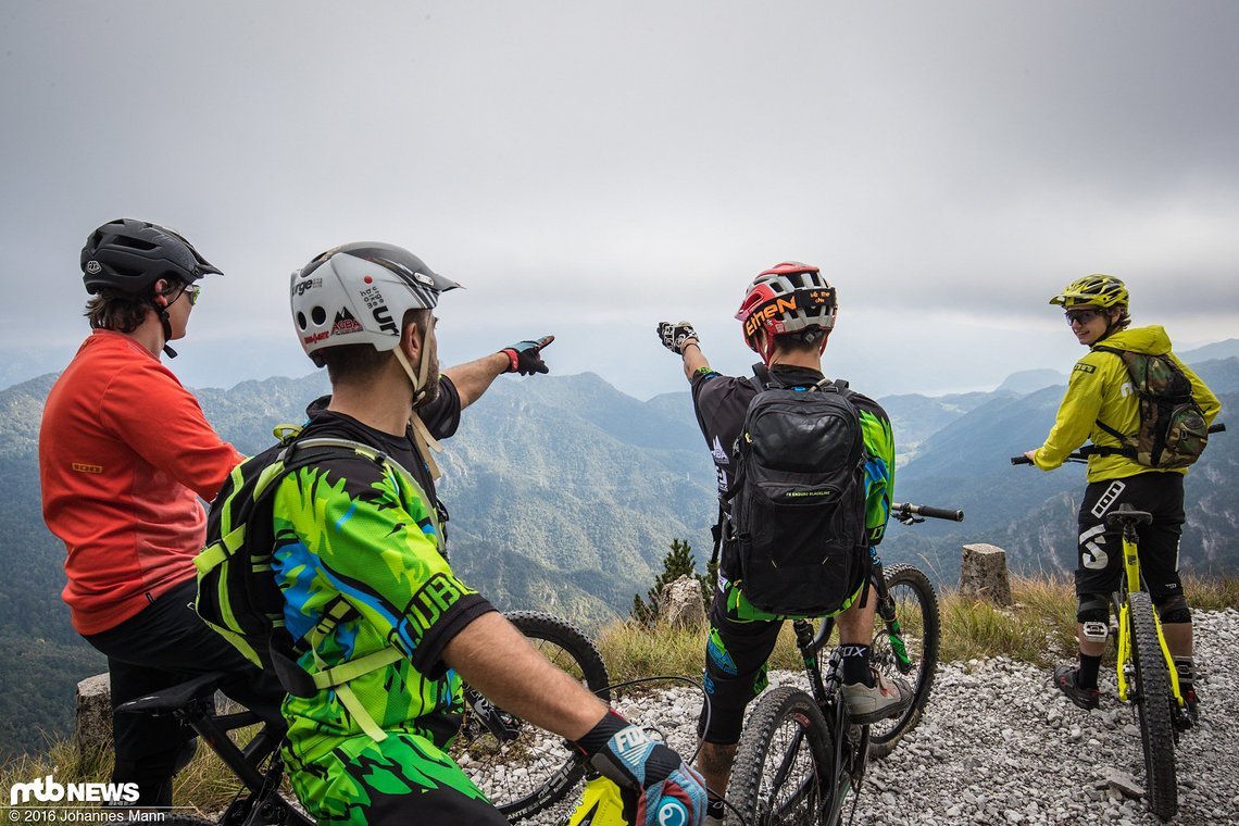 "Und da drüben hat es noch mehr Trails..."