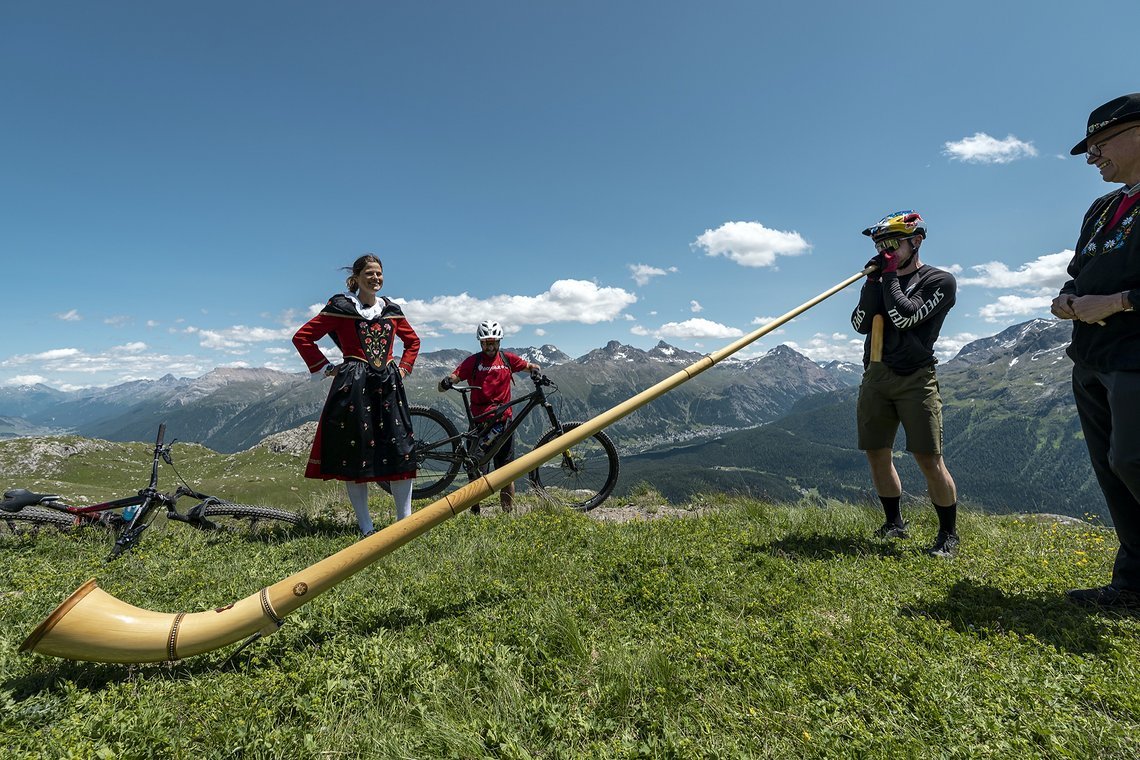 Loic am Alphorn.