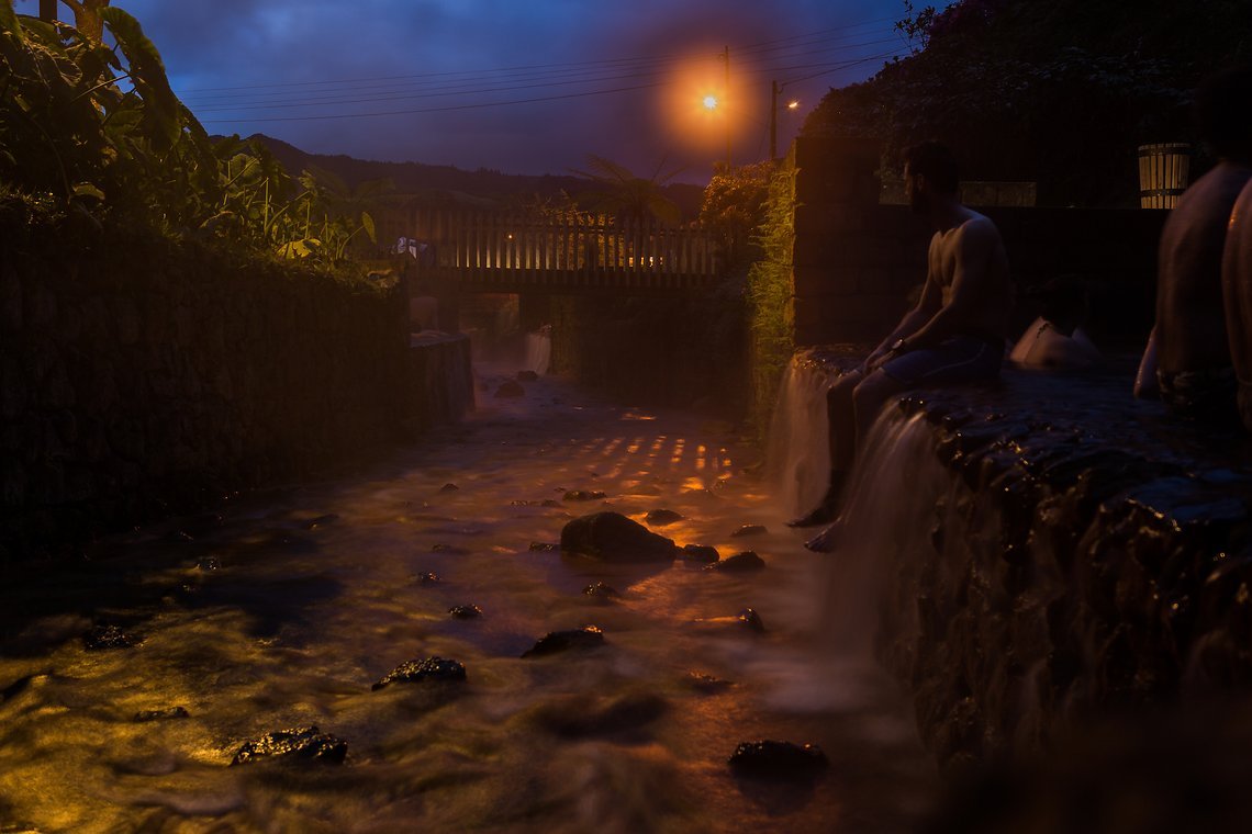 Die dampfenden Pools von Furnas