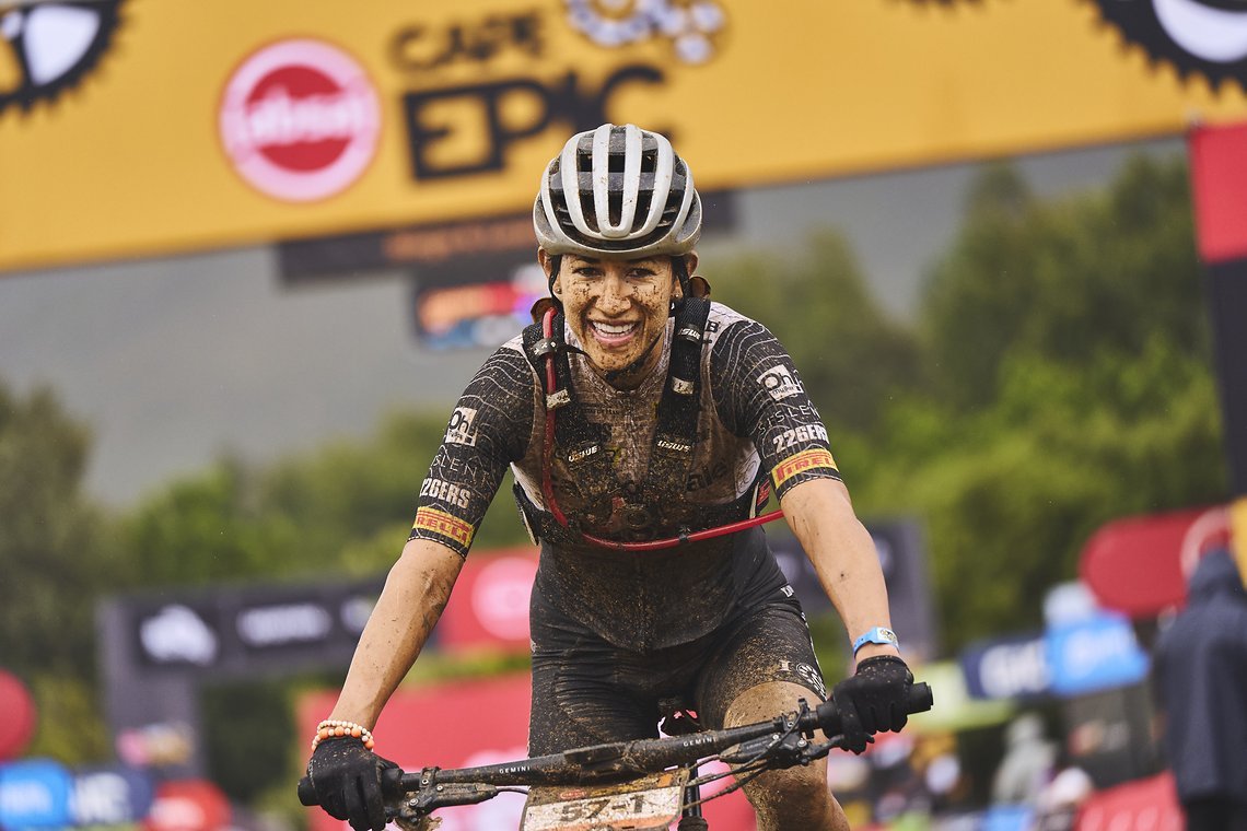 during Stage 6 of the 2025 Absa Cape Epic Mountain Bike stage race held at Lourensford Wine Estate, Somerset West, Cape Town, South Africa on the 22nd March 2025. Photo by Michael Chiaretta/Cape Epic
PLEASE ENSURE THE APPROPRIATE CREDIT IS GIVEN TO T
