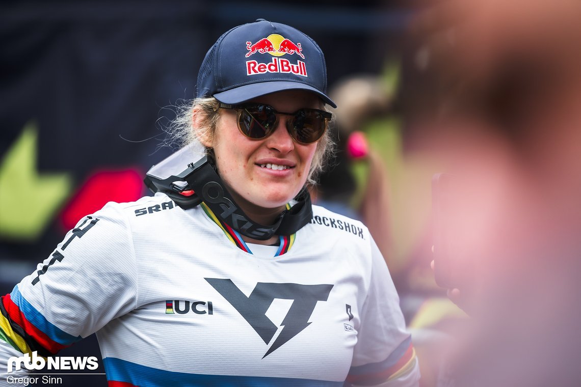 Vali Höll war im Ziel zwar gut drauf, doch es wird an ihr nagen, dass sie seit über einem Jahr keinen World Cup mehr gewonnen hat.