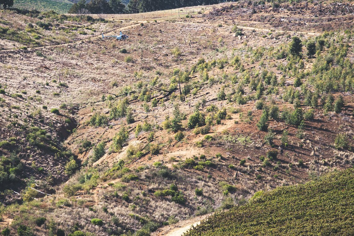 Einer der unzähligen Trails auf der heutigen Etappe