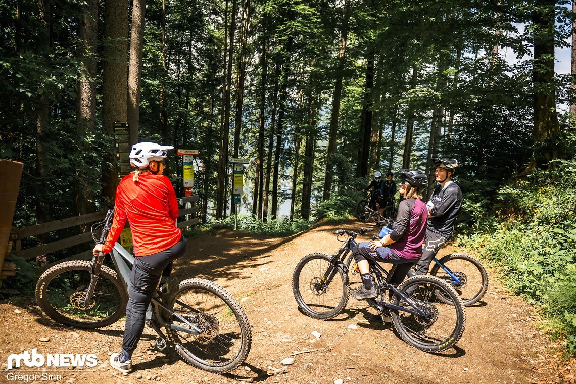Die Trails sind etwas am Seeufer verteilt