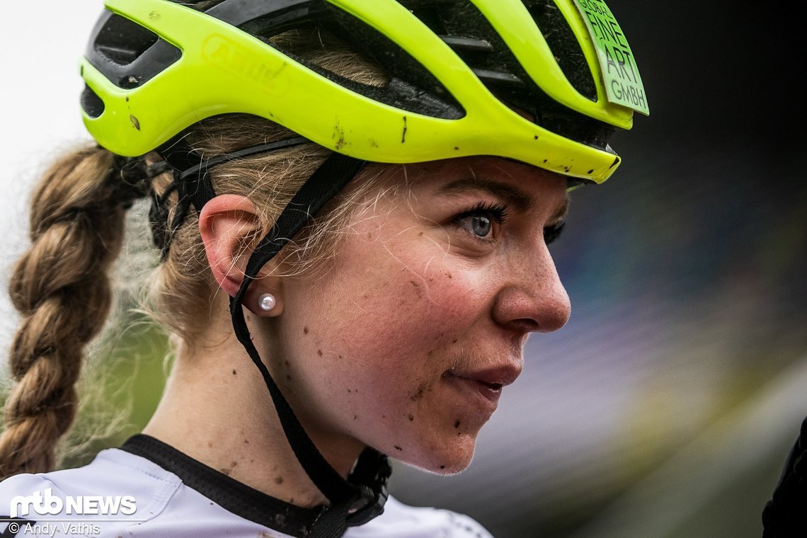 Leonie Daubermann durfte sich über ihren ersten Podiumsplatz im Weltcup freuen!