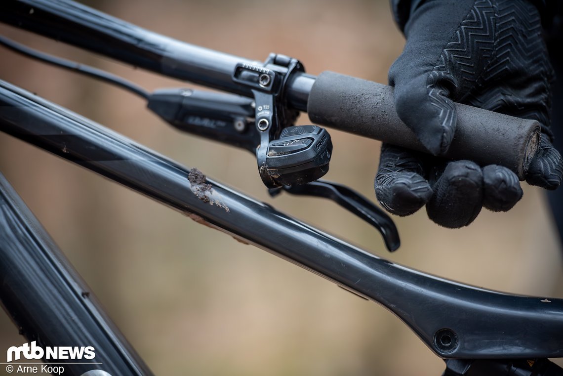 Ein Lenkeranschlagschutz sucht man beim Cannondale Scalpel vergeblich.