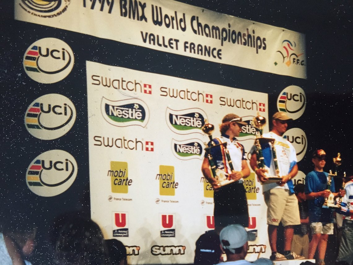 1997: Platz 2 (Ü30) bei der BMX WM im französischen Vallet.