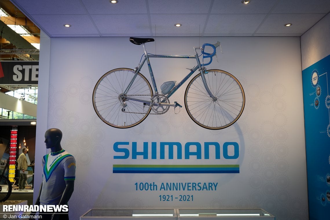 Fast versteckt feierte Shimano auf der Eurobike sein 100jähriges Jubiläum