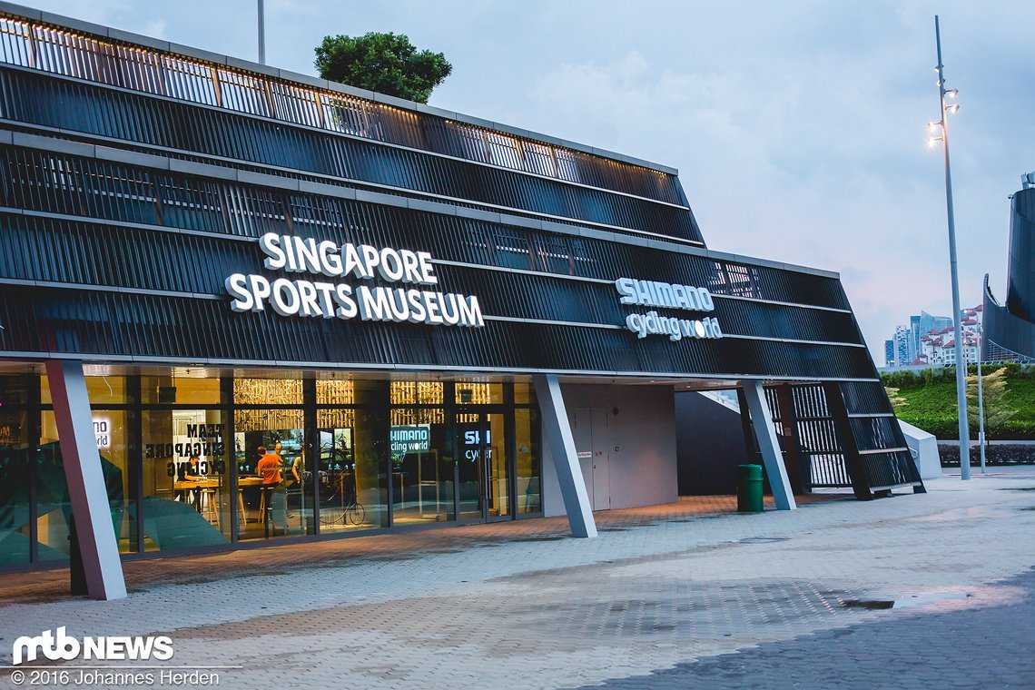 Die Shimano Cycling World am Singapore Sports Hub