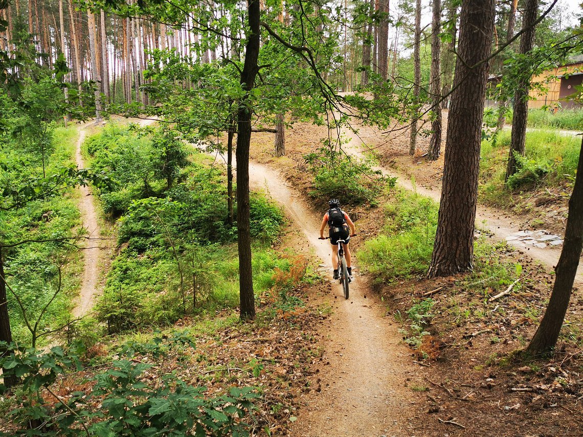 Trails des Sportpark Boskovice direkt an der Westernstadt