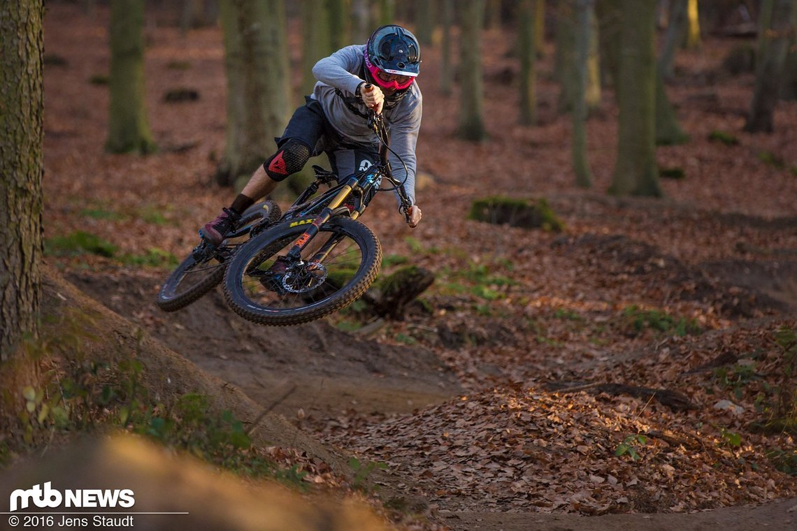 Finger von der Bremse – die XTR Trail war zuverlässig und vermittelt Sicherheit.